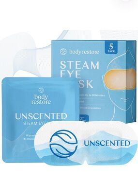 ⚠️ 5/25: Set of 5 Body Restore Fragrance free Steam Eye Mask